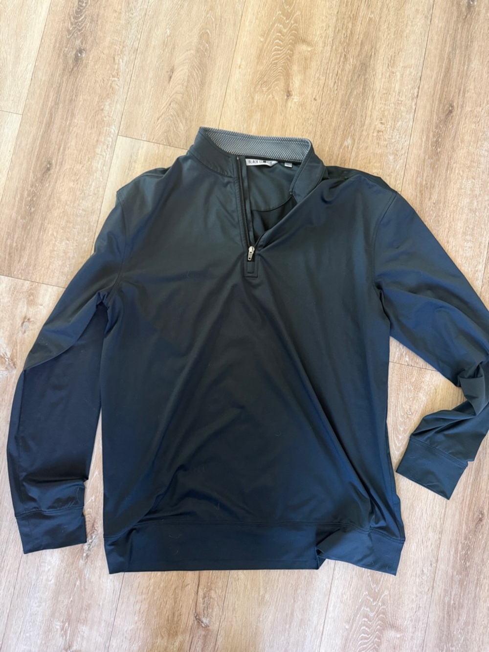 Men’s black cover golf halfzip